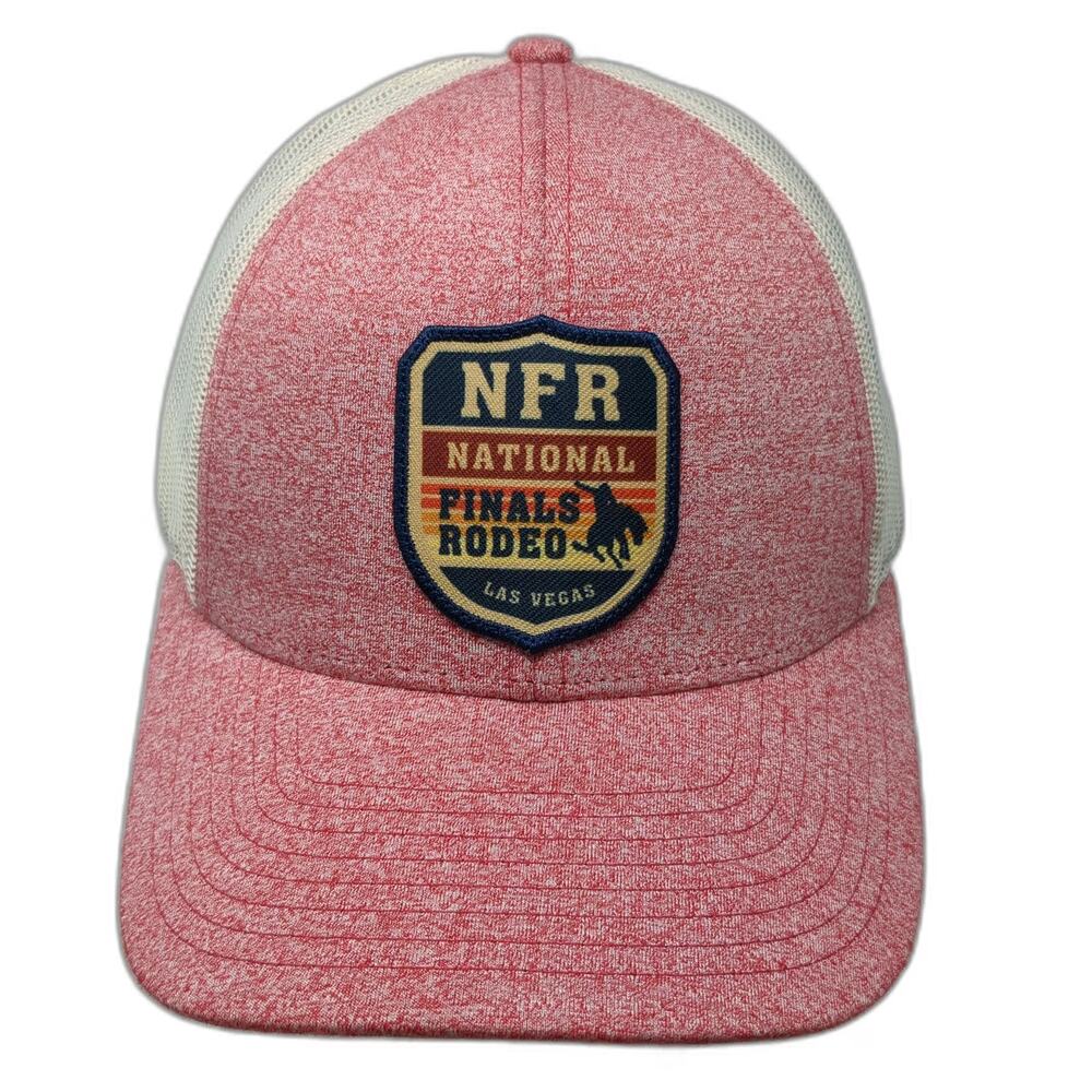 Richardson Trucker Hat Red White L NFR National Finals Rodeo Las Vegas Mesh